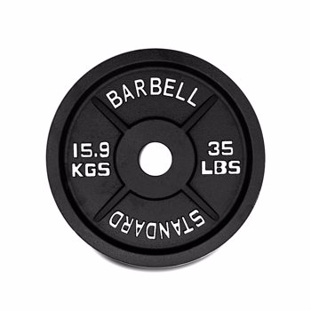 Barbell Weight Plates 2 Inch Hole Solid Cast Iron Barbell Weight Plates 35lbs*2