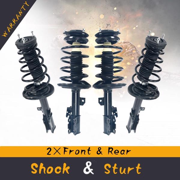 2 Front & 2 Rear Complete Strut Assemblies Kit For 2004 2005 2006 Toyota Camry