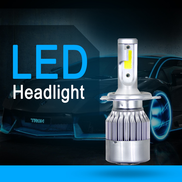 2pc 9003 Headlight Coversion LED Light Bulb Kit High&Low Beam 650W White 97500LM