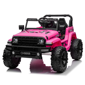 LEADZM LZ-9956 Dual Drive 12V 7A.h with 2.4G Remote Control Electric Car Pink