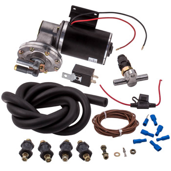 Electric Vacuum Pump Kit for Brake Booster 12 Volt Pump 18\\" to 22\\" With Relay
