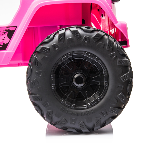 LZ-9956 Dual Drive 12V 7A.h with 2.4G Remote Control Electric Car Pink