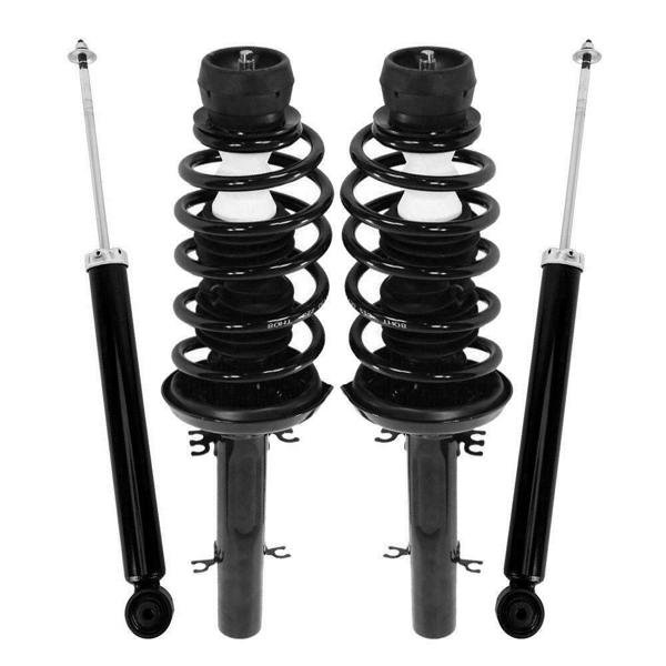 New Complete Set of 4 Front Struts Spring & Rear Shocks For VW Beetle Golf Jetta