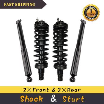 Front Quick Struts Assembly & Rear Shocks For 2002-2009 Chevy Trailblazer Envoy