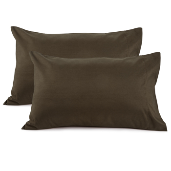 Power of Nature 2Pcs Polyester Cotton Pillow Case Coffee