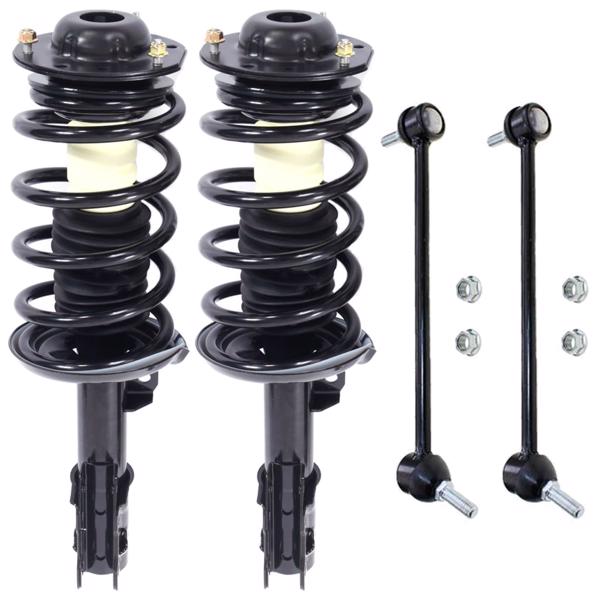 Front Struts Spring Sway Bar Link 4pc For Saturn Aura Chevy Malibu