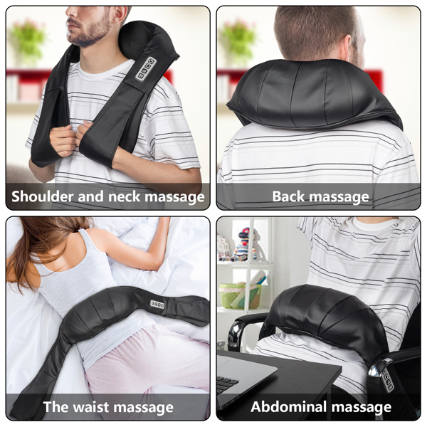 Household Shoulder and Neck Massage Cape Electric Shoulder Massager Black