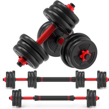 44 Lbs Adjustable Dumbbell Set Upgraded Barbell Weight Set for Fitness, Dumbellsweights Set for Men and Women
