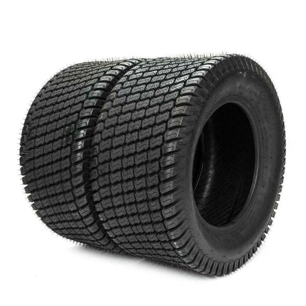 set of 2 OD 24in 24x12.00-12 Turf Master Lawn Mower Tires Ply 6 with warranty