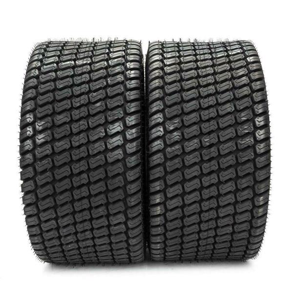 set of 2 OD 24in 24x12.00-12 Turf Master Lawn Mower Tires Ply 6 with warranty