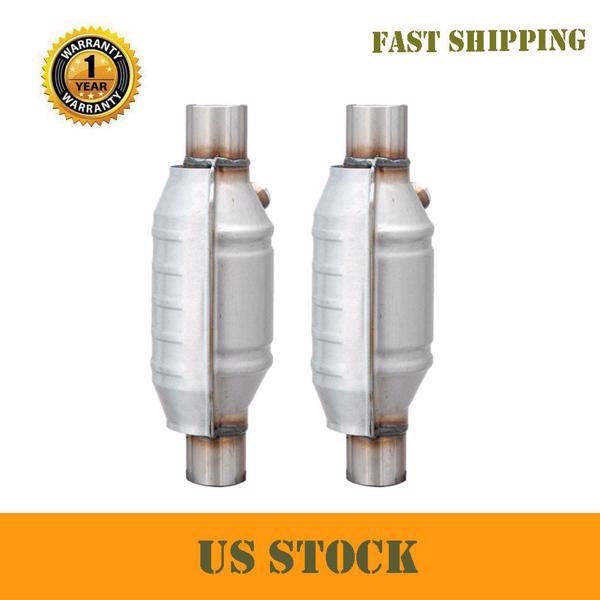 2PCS 2” Universal Catalytic Converter Outlet Type A: 2" ID