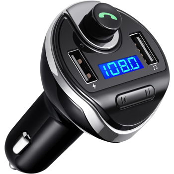 Car Bluetooth FM Transmitter Wireless with Dual USB Charging Ports MP3 Music Player