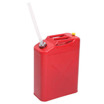 20L Standard Cold-rolled Plate Petrol Diesel Can Gasoline Bucket with Oil Pipe Red