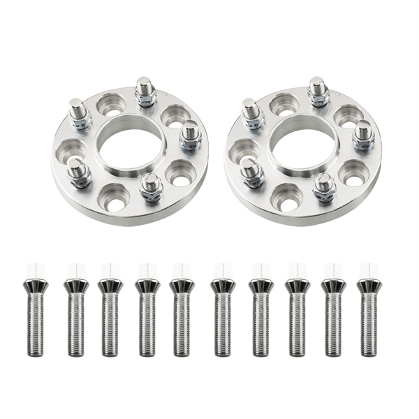 (4) 20MM Hub Wheel Adapters 5x112 TO 5x114.3| 14x1.5 for Mercedes + 20 Lug Nuts