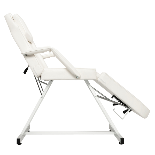 HZ015 Dual-purpose Barber Chair With Small Stool White