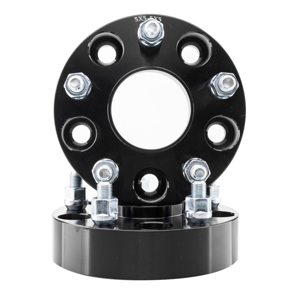 (4) 1.5" Wheel Spacers Hubcentric 5x5 for Jeep JK Wrangler Grand Cherokee Black