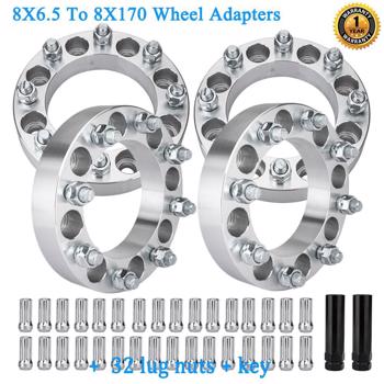 8X6.5 TO 8X170 WHEEL ADAPTERS 9/16-18 LUGS For FORD WHEELS ON DODGE 1.5 INCH *4