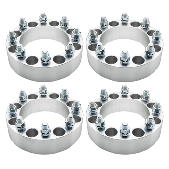 (4) 2\\" Wheel Spacers 8x6.5 to 8x6.5 Adapters 9/16 Studs For Dodge Ram 2500 3500
