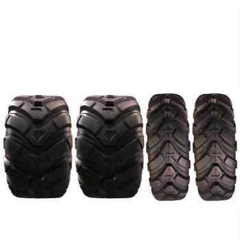 Tire Load Range: 215kg 4qty Tubeless Tires 25x8-12 25x10-12 6.5inch ATV