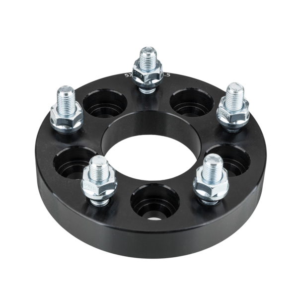 4pcs 1" Thick | 5x100 to 5x114.3 Wheel Adapters | 12x1.5 | 5x4.5 Black Spacers