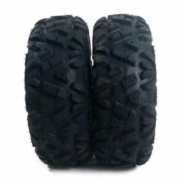 [Set of 4] 27x11-12 Depth: 20 mm & 27x9-12 Depth: 19 mm ATV UTV Tires