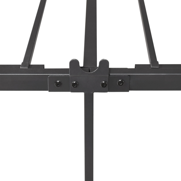 Full Size Bed Frame Metal Platform Mattress Foundation with Headboard Footboard, Vintage Style,Easy Assemble,Black