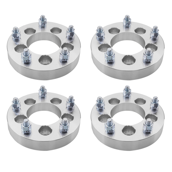 4pc 1.25" 5x4.5 to 5x5.5 Wheel Spacers Adapters 82.5 CB12x1.5 for Grand Cherokee