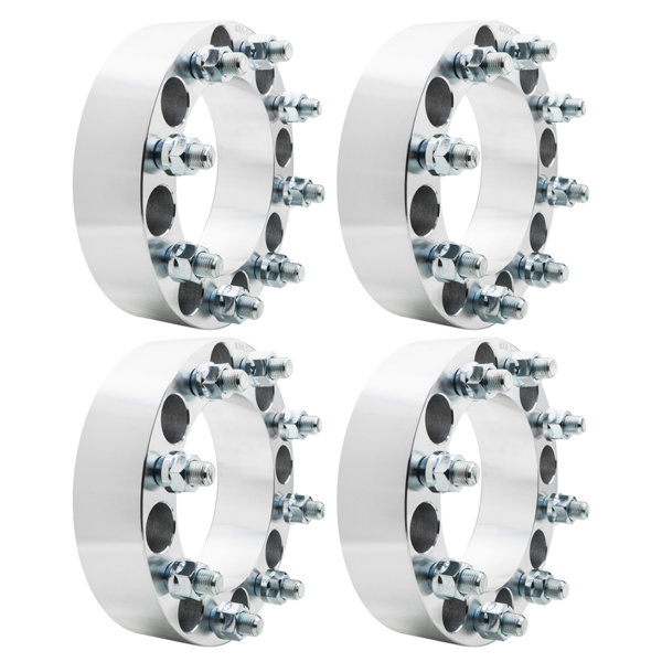 (4) 2" Wheel Spacers 8x6.5 to 8x6.5 Adapters 9/16 Studs For Dodge Ram 2500 3500