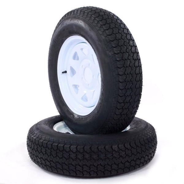 ST205/75D-15 Trailer Tires Rubber SW(in):7.99 Rim Width: 6" 2qty tires