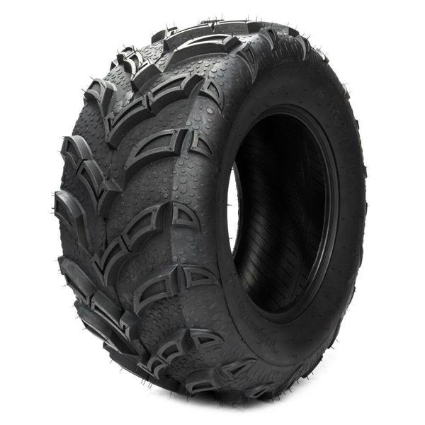 2pcs Black ATV/UTV Tires 25x10-12 25x10x12 Rear 6PR Rubber F