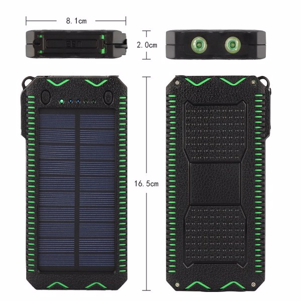 Solar Mobile Power Bank Large Capacity Outdoor Emergency Fast Charging Mobile Power Bank