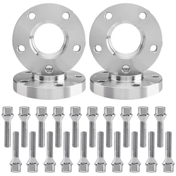 (4) Hub Centric Wheel Spacers 20mm Kit 5x120 W/ 20 12x1.5 Cone Bolts For M3 650i