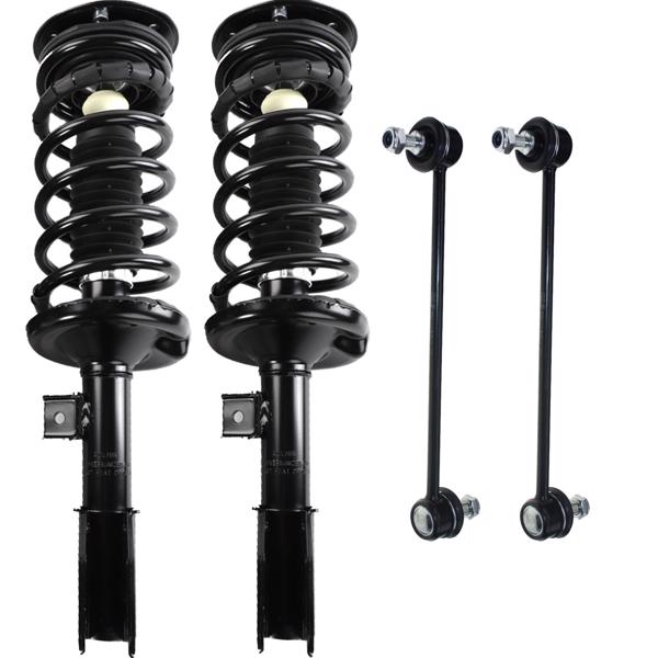 4Pcs For 2002- 2007 Saturn Vue Front Strut & Coil Spring w/ Sway Bar Kit