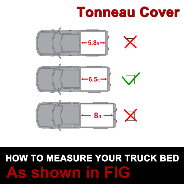 6.5' Bed Soft Roll-Up Tonneau Cover Pickup Truck For 99-16 Ford Super Duty NEW