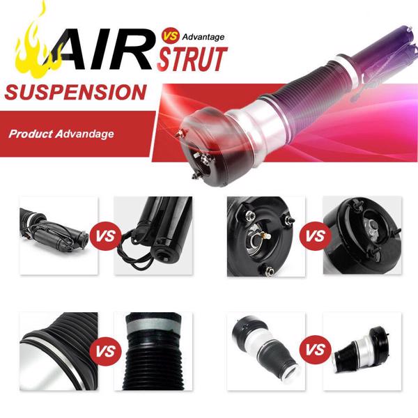Pair For Mercedes W221 S350 S400 S550 Front Airmatic Suspension Shock Struts
