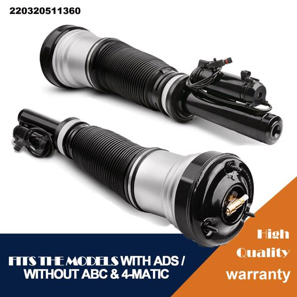 Pair Front Air Suspension Shock Struts Fits Mercedes S-Class S430 500 600 S65AMG