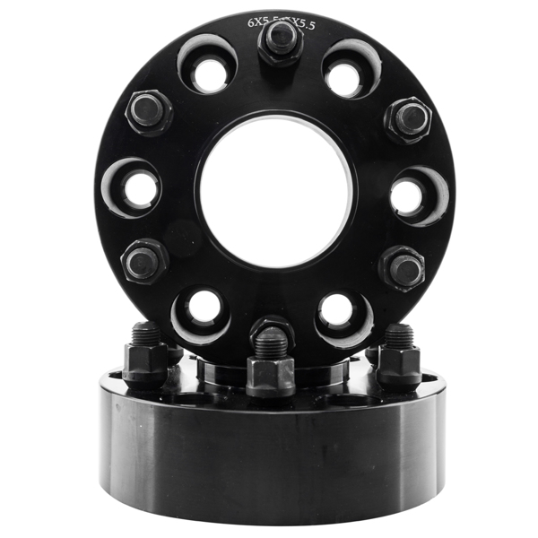 4pc 6x139.7mm Hubcentric Wheel Spacers 2 Inch Black for 99-17 Cadillac Escalade