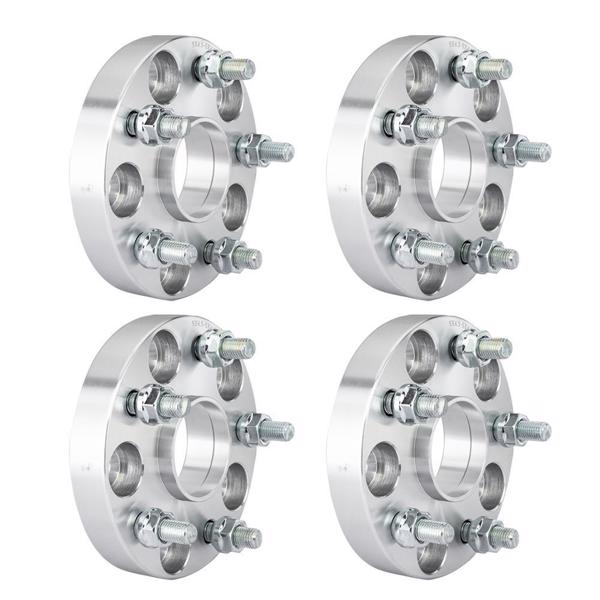 (4) 25mm 1" Hub Wheel Spacers 5x4.5 12x1.5 5x114.3 For Lexus ES350 GS300 IS250