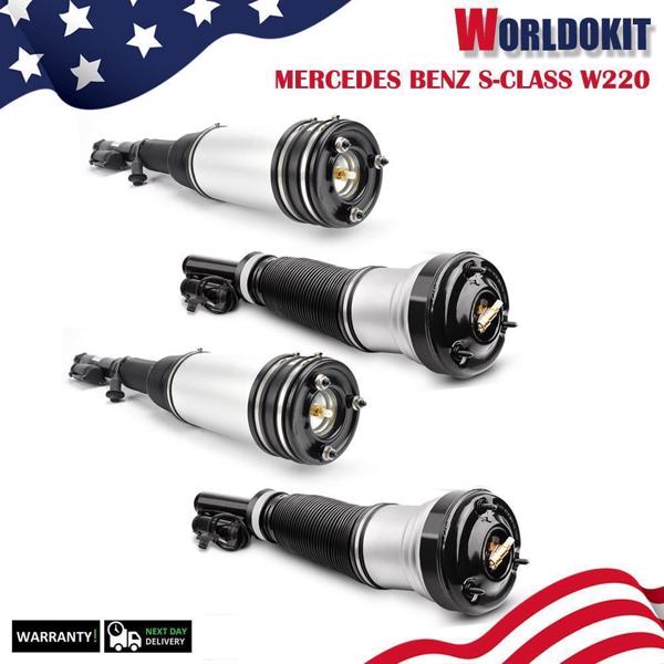 4pc Front & Rear Air Suspension Shock Strut For Mercedes S-Class W220 S430 S500