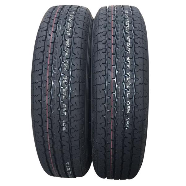 Pair of Trailer Tire ST175/80R13 Radial PSI :50 Rim Width:5"