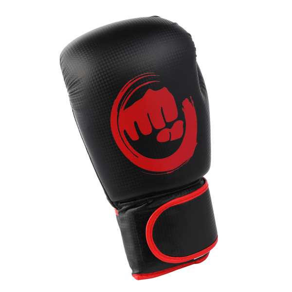 PVC Compressed Sponge 12Oz Combat Training Boxing Gloves Black