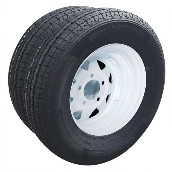 Pair of Trailer Tire ST175/80R13 Radial PSI :50 Rim Width:5"