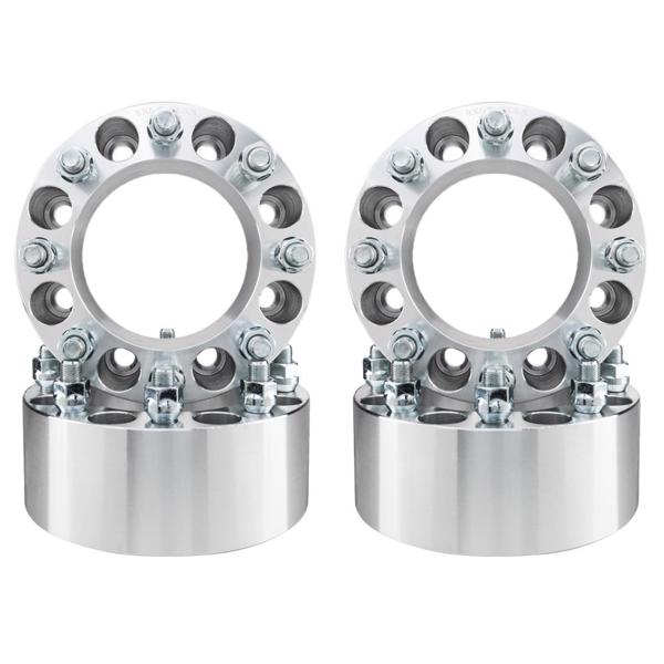 4pc 8x6.5 Wheel Spacers | 9/16 | 3  Inch 75mm Thick Adapters For Dodge Ram 2500