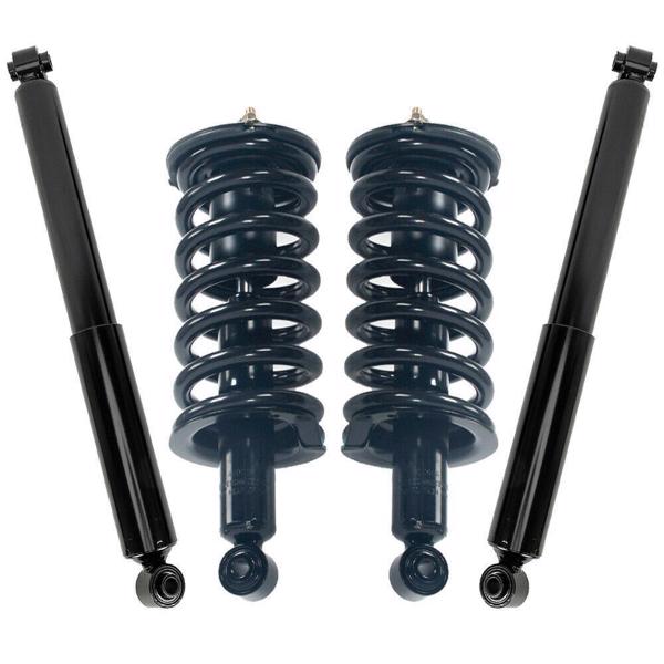 2 Front Complete Struts Coil Springs + 2 Rear Shocks For Nissan Titan  04-13 2WD