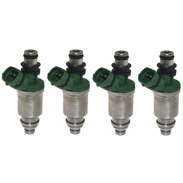 4 pcs Fuel Injectors 23250-74100 Fit for 1992-2000 for T-oyota Camry 2.2L, 1998-2000 for T-oyota RAV4 2.0L, 1999-2000 for T-oyota Solara 2.2L, 2 Holes