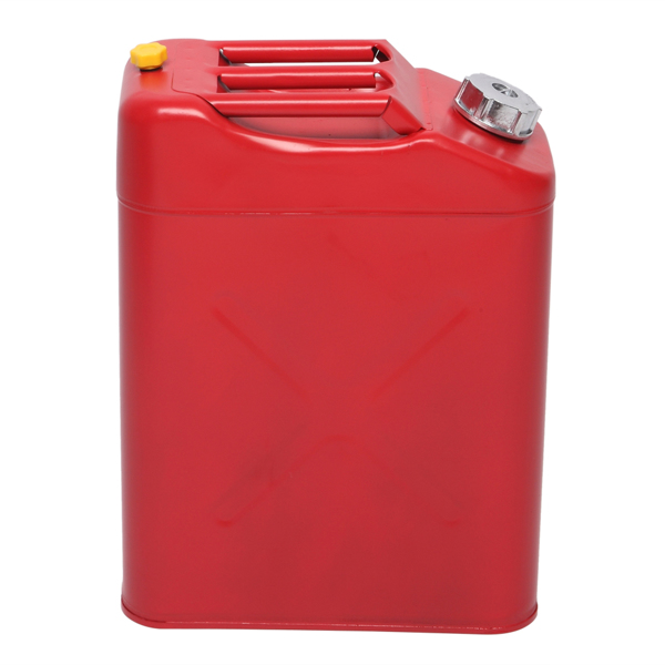 20L Standard Cold-rolled Plate Petrol Diesel Can Gasoline Bucket with Oil Pipe Red