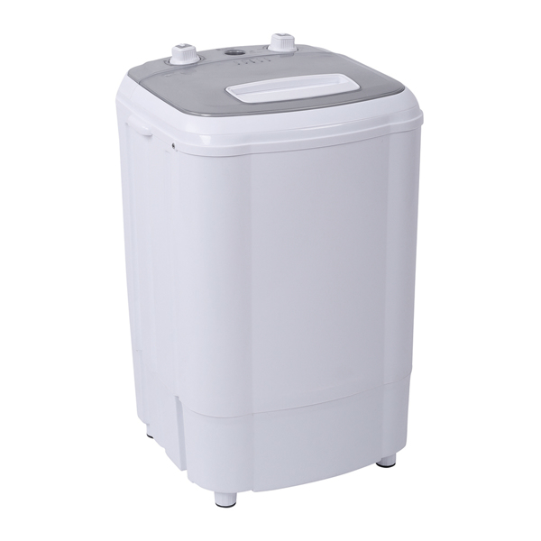 Compact Single Tub with Built-in Drain Pump XPB38-ZK3 10lb Elution Integrated Semi-automatic Gray Cover Washing Machine