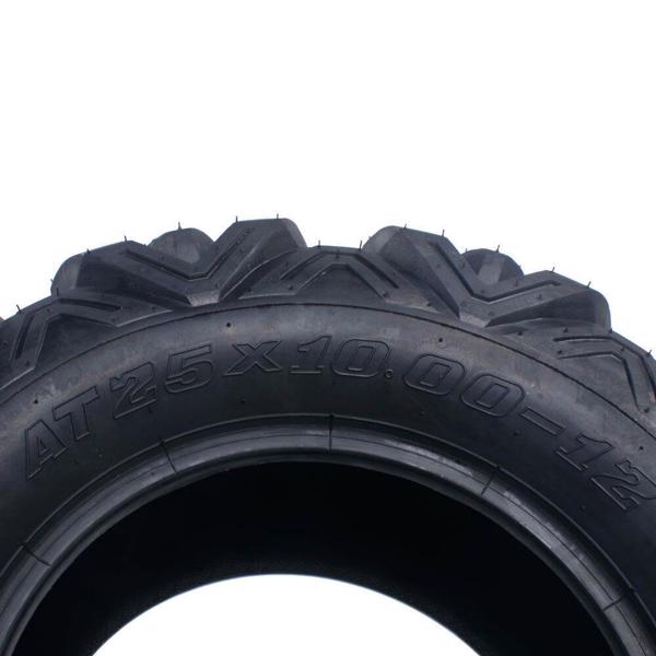 Four 6.61 lbs ATV Go Kart Tires 145/70-6 4PR B 4 Ply Rated Black