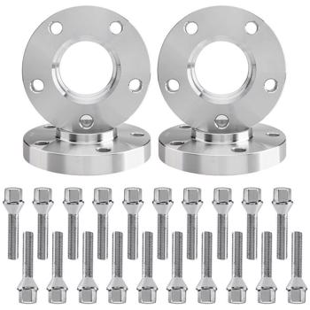 (4) Hub Centric Wheel Spacers 20mm Kit 5x120 W/ 20 12x1.5 Cone Bolts For M3 650i