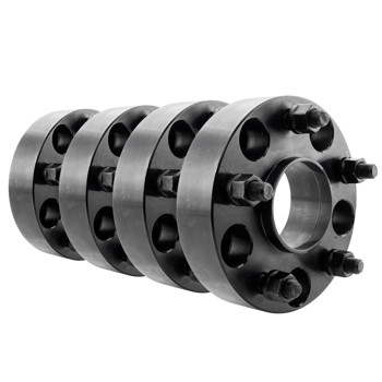 4X 1.5\\" Black Wheel Spacers Adapters 5x5 for Jeep Wrangler JK Hub Centric 5 Lug